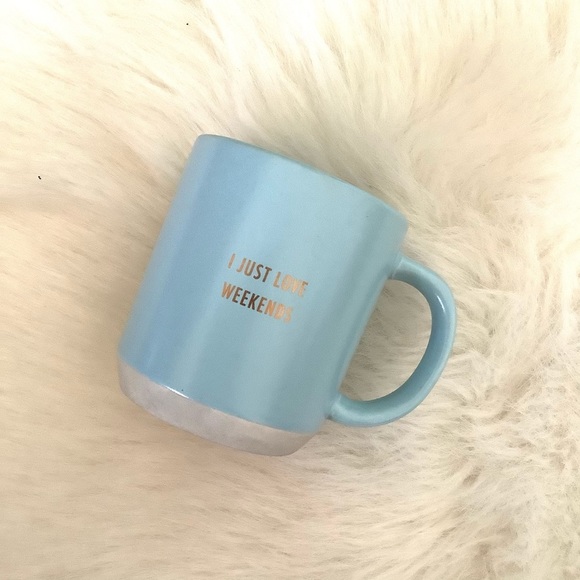 Threshold Other - Threshold I just love weekends blue coffee mug
